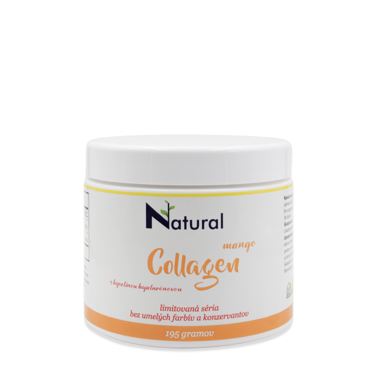 Collagen Mango s kyselinou hyalurónovou - 195 g, prášok