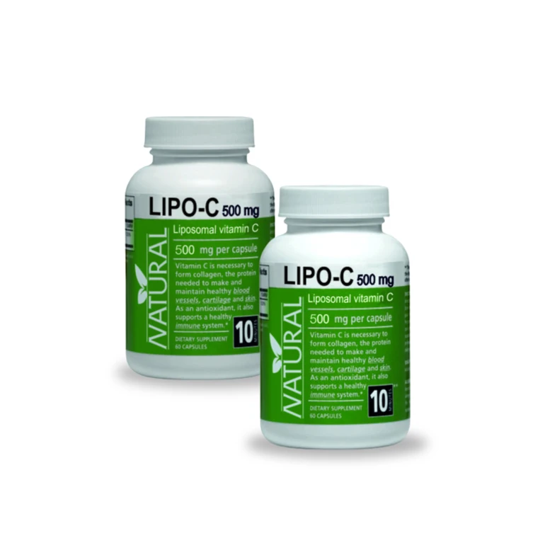 2x LIPO-C - Vitamín C - 500 mg - 60 kapsúl