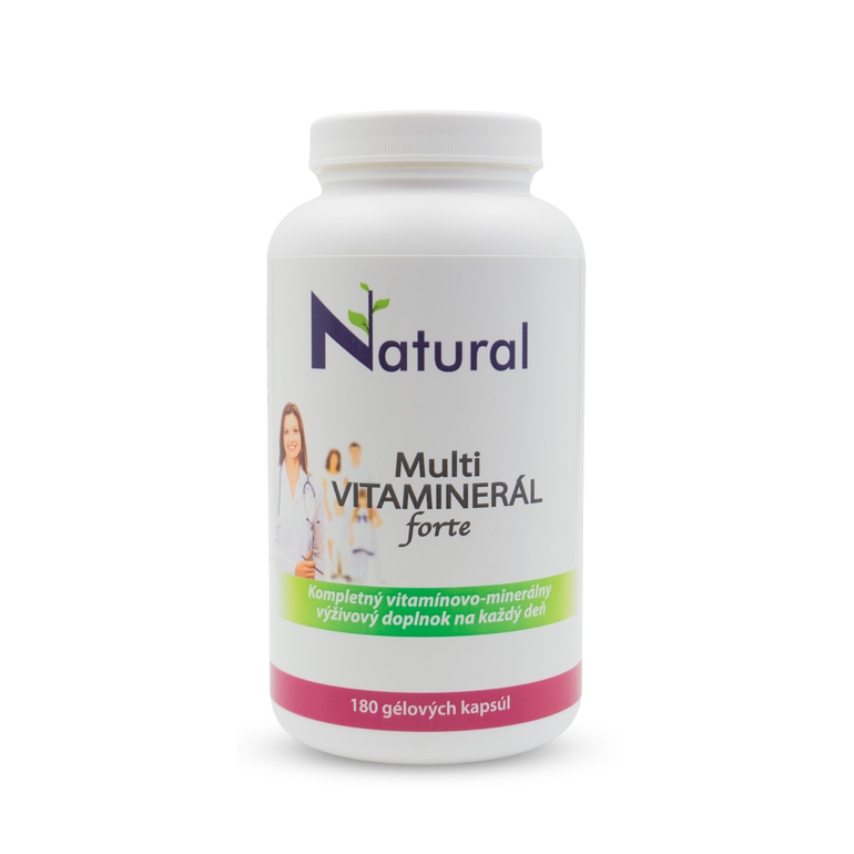 Multi-Vitaminerál FORTE - 5 + 1 zdarma - 180 kapsúl