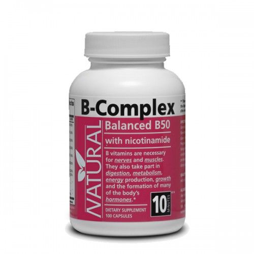 Vitamín B-komplex - 50 mg - 100 kapsúl
